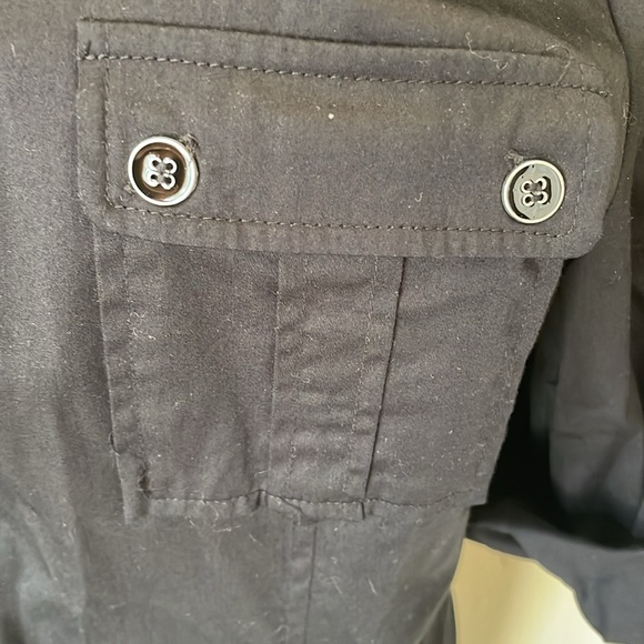 NEW YORK COMPANY BLACK stretch Short Sleeve Dress with pockets sz XL - Picture 2 of 6